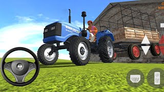 indian tractor driving 3d game tractor wala game Android gameplay 54 games gaming gameplay [upl. by Aneel]