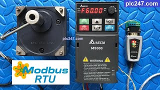 DELTA MS300 quotModbus RTUquot via Modbus Poll [upl. by Hibbert]