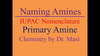 What is Primary Amine Methylamine Ethylamine Propylamine isoPropylamine [upl. by Rasaec]