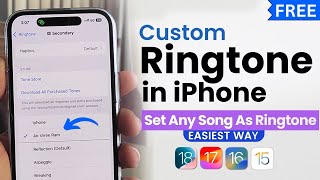 How To Set A Song As Ringtone In Iphone  Iphone Ringtone Settings  Iphone Me Ringtone Kaise Lagaye [upl. by Narok]