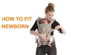 How Do I Fit a Newborn in the Omni 360 Baby Carrier  Ergobaby [upl. by Philbo]