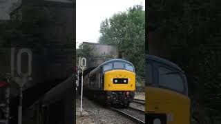 British Railways Class 45 Peak departure from Bury diesel railway train [upl. by Nomelc]