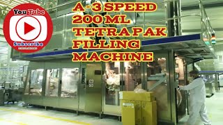 A3 speed 200 ml tetra pak filling machine [upl. by Anawait]