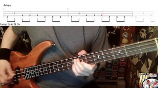 Geek Stink Breath by Green Day  Bass Cover with Tabs PlayAlong [upl. by Rowe]