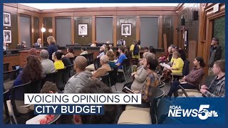 Public voices opinions as City of Colorado Springs works to finalize 2025 budget [upl. by Ianej37]