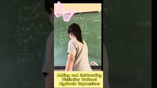 Adding and Subtracting Dissimilar Rational Algebraic Expression Example 1 [upl. by Latea766]