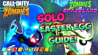 ZOMBIES IN SPACELND SOLO EASTER EGG TUTORIAL  Infinite Warfare Zombies SOLO EE Strategy BOSS FIGHT [upl. by Lawton316]