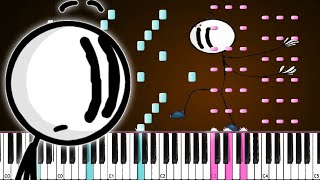 Henry Stickmin  Distraction Dance Meme  Piano HARD [upl. by Ladonna]