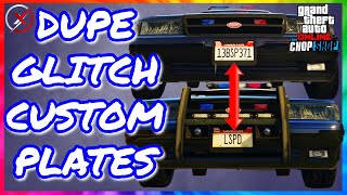 PATCHED EASY GTA 5 Online Duplication GLITCH Custom Plate Transfer Glitch [upl. by Derril]