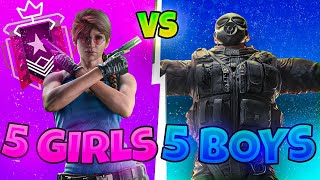 Can Champion EGirls Beat Champion EBoys  RAINBOW SIX SIEGE [upl. by Phalan]