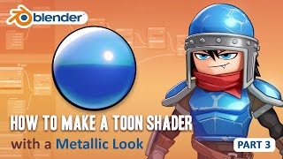 Toon Shader Tutorial  Part 3  How to Make a Metallic Material Blender 28EEVEE [upl. by Minta]