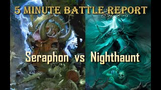 Age of Sigmar 5 minute Battle Report Seraphon vs Nighthaunt [upl. by Nylaret]