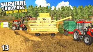 VERY OVERLOADED TRAILER AND MORE CROPS READY Survival Challenge Multiplayer COOP FS22 Ep 13 [upl. by Poulter881]