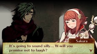 Fire Emblem Fates Birthright  Sakura amp Kaze Support Conversations [upl. by Wolram]