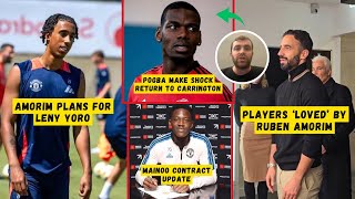 CONFIRMED❗Pogba Returns Man Utd😱Players Loved By Amorim😍Romano Confirms✅Mainoo amp Yoro😍Man Utd News [upl. by Arriek]