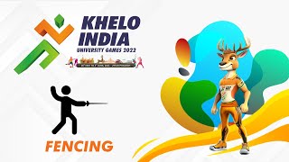 FENCING LIVE 🤺 Khelo India University Games 2022  DD Sports [upl. by Odrahcir]