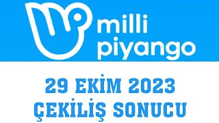 Milli Piyango Çekiliş Sonuçları 29 Ekim 2023 [upl. by Akirej]