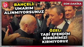 SON DAKİKA Özgür Özel ve Devlet Bahçeli arasında dikkat çeken diyalog [upl. by Toiboid]