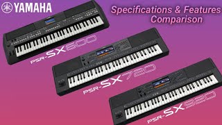 Yamaha PSRSX920 VS SX720 VS SX600 Specifications amp Features Comparison [upl. by Gardy825]