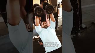 Incline fly  incline bench fly dumbbell workout chest exercise chestworkout youtube short [upl. by Andre]