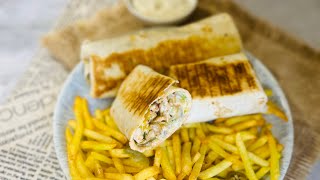 Chicken Fajita wraps 📍 easy to make kids favourite wraps [upl. by Eartha]