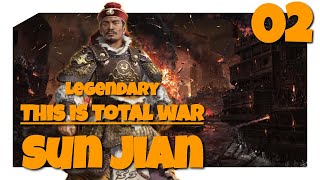 First Challenge Liu Biaos Doomstack  Sun Jian Legendary This Is Total War Lets Play 02 [upl. by Steen974]