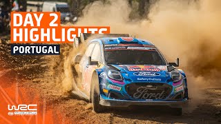 Day 2 Highlights  WRC Vodafone Rally de Portugal 2023 [upl. by Nauqed]