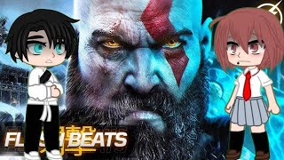 Personagens Aleatórios reagindo ao rap do Kratos Flashbeats [upl. by Aihsemat]