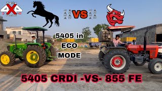 ਟੋਚਨ ਮੈਚ⛓️🚜 5405 CRDI John Deere VS Swaraj 855 ॥ 52 HP VS 65 HP [upl. by Ainsley]