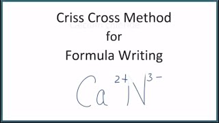 The CrissCross Method for Writing Chemical Formulas [upl. by Agatha]