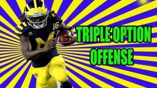 NCAA Football 14 quotHOW TO USE TRIPLE OPTION PLAYS quot NCAA 14 Football Elite Offense [upl. by Zetrauq]