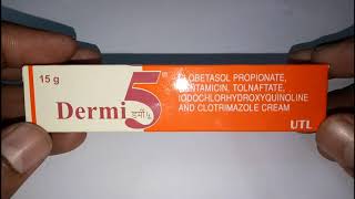 Dermi 5 cream full Review  use  side effects in hindi [upl. by Bebe]