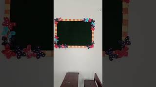 Soft Board Boarder decorations for class Shorts Shortsfeed soft board decorationideas [upl. by Hugon127]