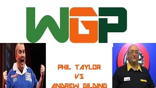 PDC World Grand Prix 2014  Second Round  Taylor VS Gilding [upl. by Georgena471]