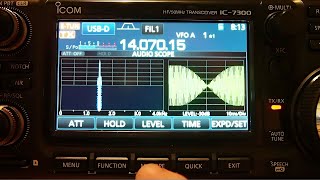 Icom 7300 Fine Tuning PSK31 Clean Signal How To [upl. by Vaas]