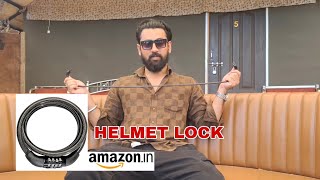 Best Helmet lock on Amazon just in 199 only helmet lock vlog [upl. by Boucher]