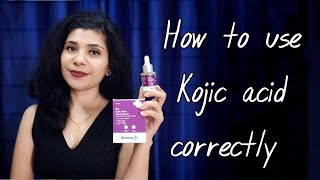 How to use kojic acid correctly for maximum results  the derma co kojic acid serum for pigmentation [upl. by Rodrique]