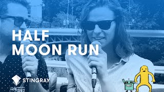 Half Moon Run talks festival memories amp Galaxie Rising Star  Osheaga 2014 [upl. by Dowdell394]