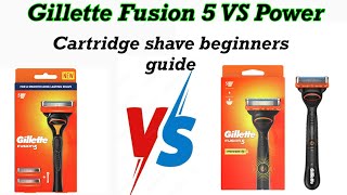 Gillette Fusion 5 and Gillette Fusion 5 Review  Cartridge Razor Shave tutorial for beginners [upl. by Ytok159]