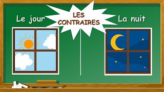 Les contraires  Apprendre 40 mots amp leurs contraires en français  Antonymes  FLE  Opposites FR [upl. by Aihsel]