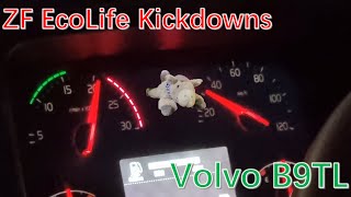 SBSTVolvo B9TL D9B ZF EcoLife Kickdowns  SBS5512U  Dashboard View [upl. by Salangia]