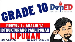 AP 10 WEEK 1  ARALIN 11 LIPUNAN AT DAIGDIG MELCBASED [upl. by Lettig]