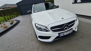 Mercedes C klasa pakiet AMG Salon PL 20 benzyna 184KM 4x4 przebieg 80300km Petarda [upl. by Legin]