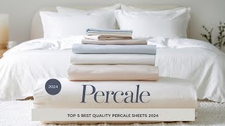 Top 5 Best Quality Percale Sheets On Amazon Reviews in 2024 [upl. by Elisabet]