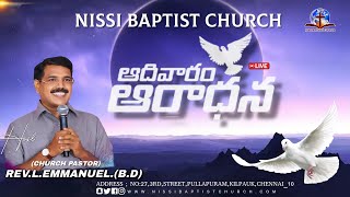 🔴🅻🅸🆅🅴 SUNDAY SERVICE REVLEMMANUELBD 27102024 NISSI BAPTIST CHURCH [upl. by Keely]