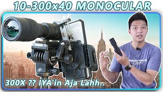 10300x40 MONOCULAR  SPESIFIKASI TIDAK SESUAI TAPI GAK BURUKBURUK AMAT KOK  Unboxing amp Review [upl. by Lukash671]