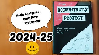 Accountancy Project on Ratio AnalysisCash Flow Statement Class 12 KirtiArts862 🤗 [upl. by Map]