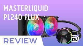 Cooler Master MasterLiquid PL240 Flux AIO Liquid Cooler Review [upl. by Malda]