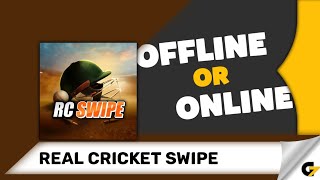 Real Cricket Swipe game offline or online [upl. by Nehtanoj333]