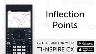 Inflection Points  Manual for TINspire CX Calculator [upl. by Urina]